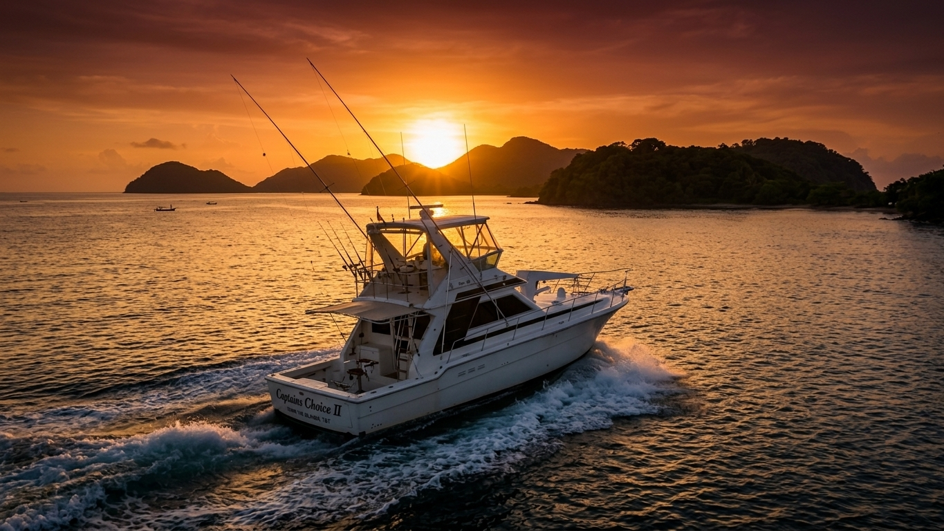 Sunset cruise on the Caribbean