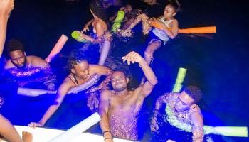People partying in water.